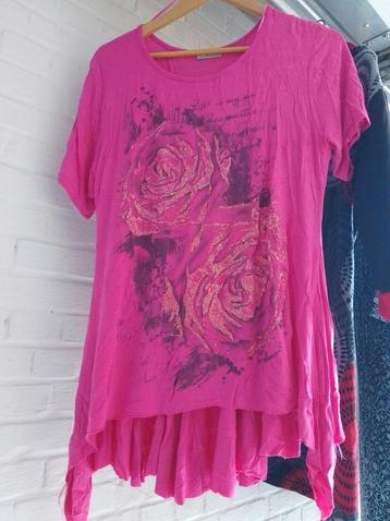 T-shirt met bloemen maat L  beschikbaar voor biedingen