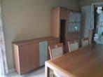 Eetkamer: tafel en kasten, Huis en Inrichting, Tafels | Eettafels, Ophalen, Gebruikt, Vijf personen of meer, Rechthoekig