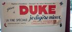 Vintage Duke-poster voor brouwerijbier, Verzamelen, Ophalen of Verzenden, Zo goed als nieuw, Reclamebord, Plaat of Schild, Overige merken