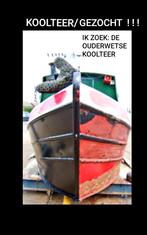 IK ZOEK: de ouderwetse KOOLTEER  ! ! !, Watersport en Boten, Beroepsscheepvaart, Ophalen of Verzenden