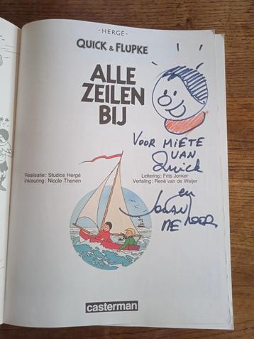 Gesigneerde strip : Johan De Moor - Quick & Flupke