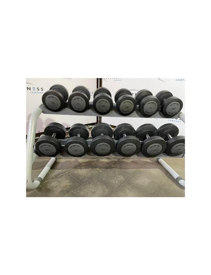Technogym Dumbbell Set | Rek | Rack | Kracht | 4 t/m 44 kg, Sport en Fitness, Fitnessmaterialen, Gebruikt, Overige typen, Armen