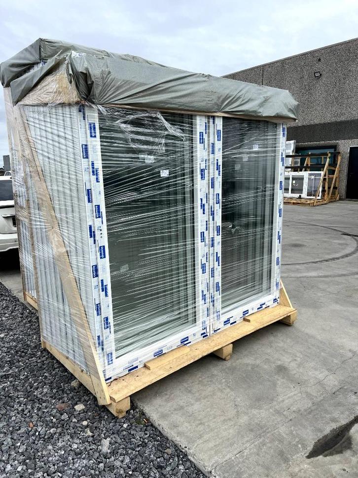 Opruiming - PVC raamkozijnen op voorraad tegen lage prijzen, Doe-het-zelf en Bouw, Glas en Ramen, Nieuw, Gevelraam of Ruit, Dubbelglas