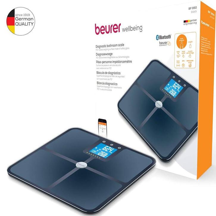 Beurer BF950 Lichaamsanalyse Weegschaal, Elektronische apparatuur, Weegschalen, Nieuw, Digitaal, Personenweegschaal, 1 tot 500 gram