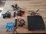 PS3 + dualshock, buzz controllers, move controller, Ophalen, Gebruikt