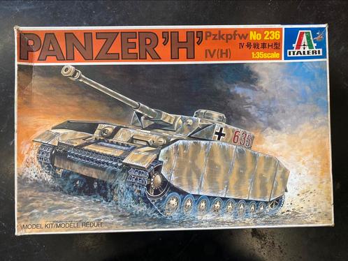 Panzer H - Italeri 1/35, Hobby en Vrije tijd, Modelbouw | Auto's en Voertuigen, Tank, 1:32 tot 1:50, Italeri, Ophalen of Verzenden