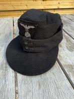 Ss/ski mutze m43  model twee knopen., Ophalen, Landmacht, Helm of Baret