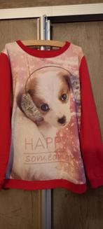 roze trui sweater met hond someone maat 128, Meisje, Trui of Vest, Ophalen of Verzenden, Zo goed als nieuw
