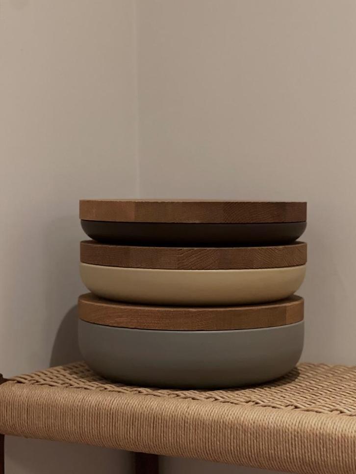 Set van 3 Pottery schalen – Vincent Van Duysen, Huis en Inrichting, Woonaccessoires | Schalen en Manden, Zo goed als nieuw, Schaal
