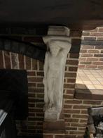 Beelden en houten balk schouw, Antiek en Kunst, Ophalen