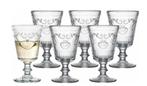 set van 6 wijnglazen Versailles, Ophalen, Zo goed als nieuw