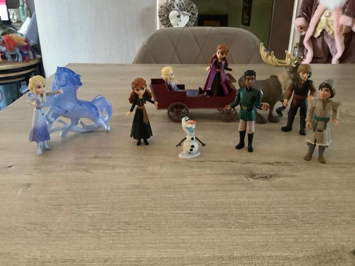 Disney Frozen II speelset (4-10 cm), Collections, Jouets miniatures, Comme neuf, Enlèvement ou Envoi