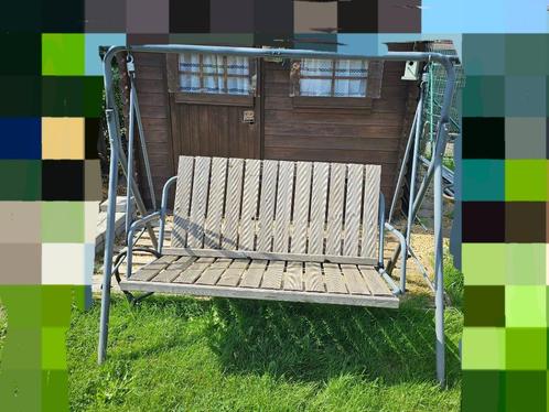 Balancelle occasion fonctionne parfaitement, Tuin en Terras, Tuinbanken, Gebruikt, Hout, Ophalen