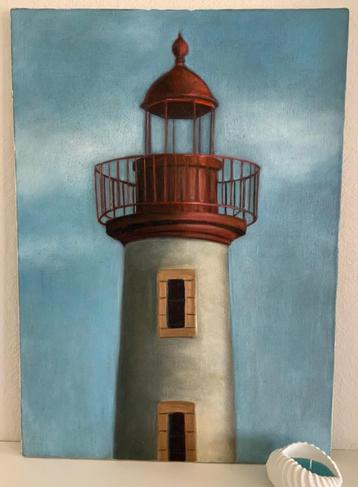Schilderij Vuurtoren, Neuf, Enlèvement, Création originale, Peinture