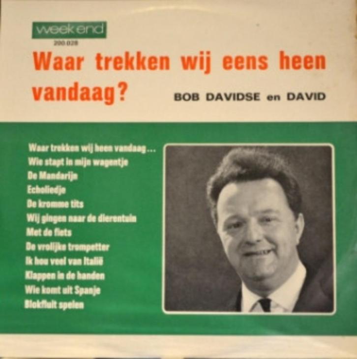 LP/ Bob Davidse >< Waar trekken wij eens heen vandaag ? <, Cd's en Dvd's, Vinyl | Nederlandstalig, Zo goed als nieuw, Levenslied of Smartlap