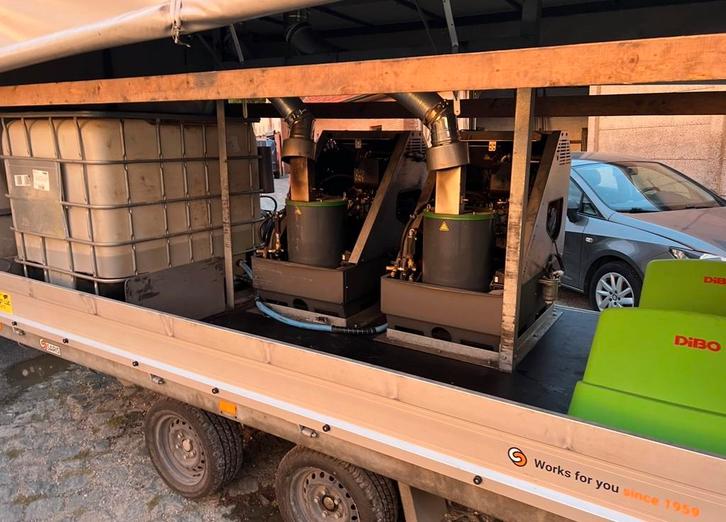 Dibo hogedruk trailer, Tuin en Terras, Hogedrukreinigers, Zo goed als nieuw, Elektrisch, Ophalen