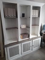 Buffet armoire bibliotheque blanche, Maison & Meubles, 200 cm ou plus, Utilisé, Enlèvement ou Envoi, 200 cm ou plus