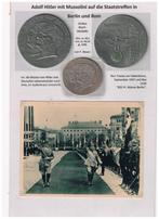 Réunion d'État Berlin/Rome 1937/38, grande pièce + photos &, Collections, Emblème ou Badge, Autres, Envoi