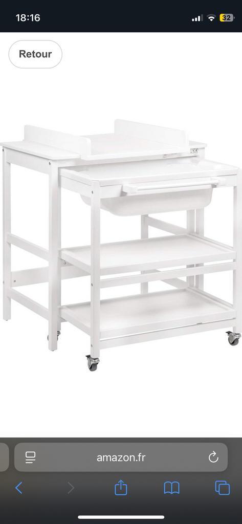 Table à langer avec baignoire QUAX, Enfants & Bébés, Chambre d'enfant | Commodes & Armoires, Comme neuf, Armoire, Enlèvement