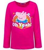 Peppa Pig Longsleeve Shirt Fuchsia - Maat 104-110-116, Kinderen en Baby's, Kinderkleding | Maat 104, Nieuw, Ophalen of Verzenden