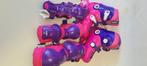 Inline skates kinderen + bescherming meisje, Sport en Fitness, Skeelers, Verstelbaar, Kinderen, Overige typen, Zo goed als nieuw