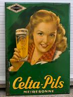 Celta pils (Meiresonne), Verzamelen, Ophalen of Verzenden, Gebruikt, Reclamebord