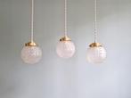 Art Deco hanglamp in gesatineerd glas (4 beschikbaar), 1930, Ophalen of Verzenden