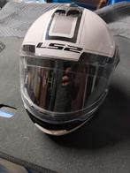 Casque moto blanc et noir comme neuf L52, Motos, Enlèvement ou Envoi