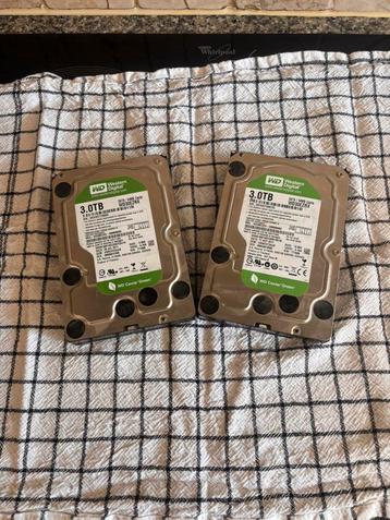 2x western digital hard drive 3TB beschikbaar voor biedingen