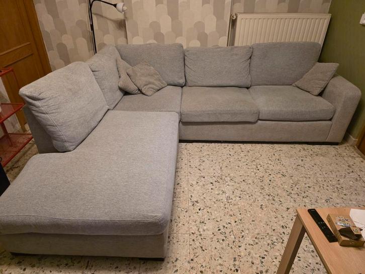 Canapé d'angle, Maison & Meubles, Canapés | Coins salons complets, Utilisé, Tissus, Enlèvement