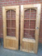 dubbele houten deur, Ophalen, Gebruikt, Hout