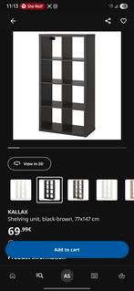 2x IKEA KALLAX, Ophalen, Met plank(en), Gebruikt, 100 tot 150 cm