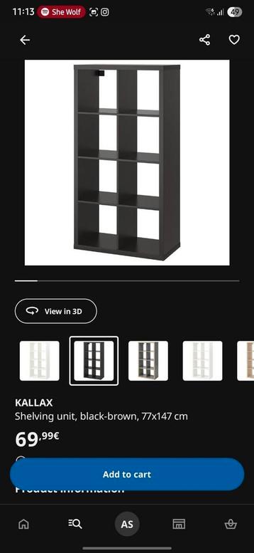 2x IKEA KALLAX beschikbaar voor biedingen