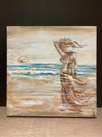 Schilderij dame aan zee Mk Art beschikbaar voor biedingen