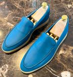 Loro Piana Summer Walk Azuurblauw Kalfsleer maat 38, Kleding | Dames, Schoenen, Blauw, Instappers, Loro Piana, Ophalen of Verzenden