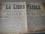 La libre PAROLE, Collections, Revues, Journaux & Coupures, Enlèvement, Avant 1920