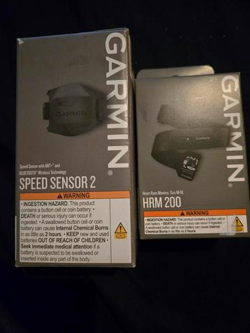 Garmin speed sensor 2 + hartslag monitor  beschikbaar voor biedingen