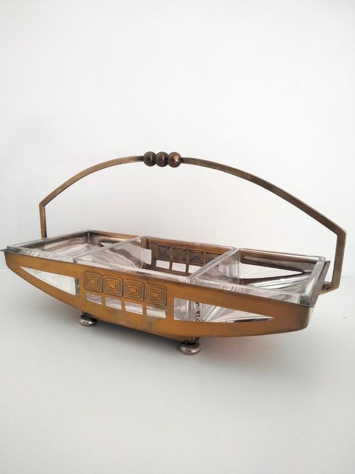 1920s Art Deco milieu de table schaal, Antiek en Kunst, Antiek | Woonaccessoires, Ophalen of Verzenden