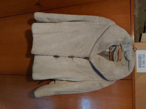 Prachtig vintage bontjas echt wit vossenbont zilvervos, Kleding | Dames, Jassen | Winter, Zo goed als nieuw, Maat 38/40 (M), Beige