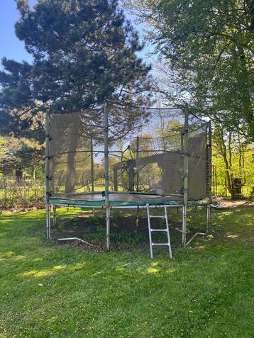 Trampoline 426 cm, Enlèvement, Utilisé
