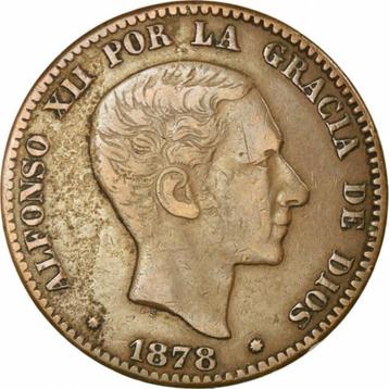 Oude munt 1878 Spanje 