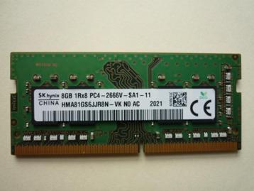 RAM 8 GB DDR4 PC4—21300, 2666 MHz, 260 PINS NATRIUM, 1,2 V beschikbaar voor biedingen