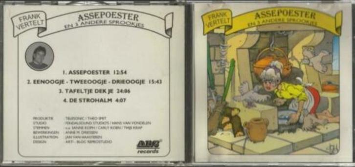 Assepoester en 3 andere sprookjes - Frank vertelt, Boeken, Luisterboeken, Cd, Kind, Ophalen of Verzenden