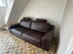 Zetel echt leer Chateau D’ax (80x100x220), Ophalen, Driepersoons, Zo goed als nieuw, Rechte bank