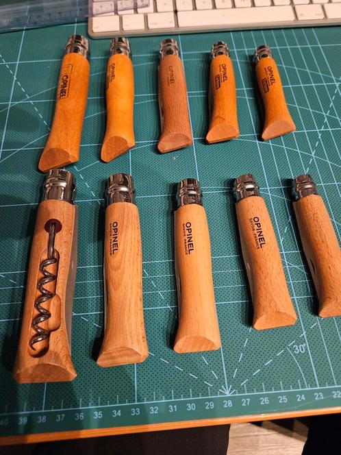 Set van 5 Opinel vouwmessencarbonblad Maat N6, N7,N8,Nen N, Caravans en Kamperen, Kampeergereedschap, Zo goed als nieuw, Ophalen of Verzenden