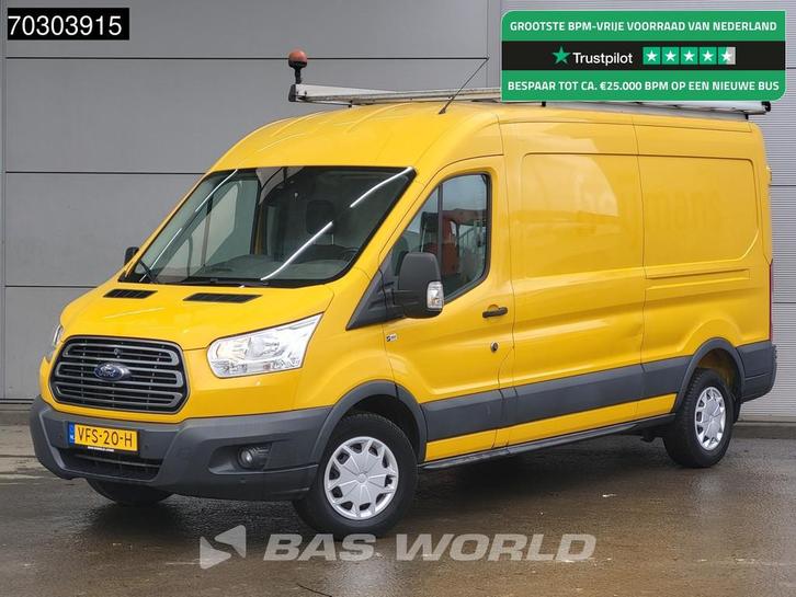 Ford Transit 130pk L3H2 Trekhaak Airco Cruise Camera Parkeer, Auto's, Bestelwagens en Lichte vracht, Bedrijf, Te koop, Achteruitrijcamera
