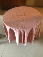 Rond roze tafelkleed - diameter 1,66m (zn5429), Comme neuf, Intérieur, Enlèvement ou Envoi, Autour de