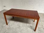 Vintage tafel  Palissander , 200 cm of meer, 50 tot 100 cm, Gebruikt, Rechthoekig
