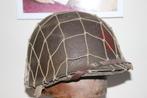 US WW2 helmennet met brede mazen., Verzenden, Landmacht, Helm of Baret