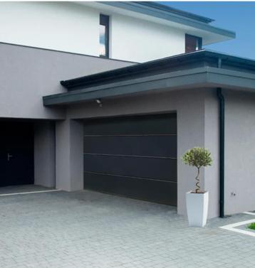 sectionale garagepoort automatisch in kit GRIJS beschikbaar voor biedingen